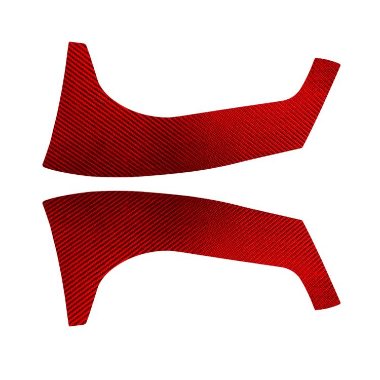 2pcs/Set Carbon Fiber Car Rear Windshield Decorative Sticker for SEAT Leon 2005-2012, Carbon Sheet Style, Left and Right Driver