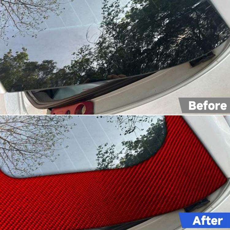 2pcs/Set Carbon Fiber Car Rear Windshield Decorative Sticker for SEAT Leon 2005-2012, Carbon Sheet Style, Left and Right Driver
