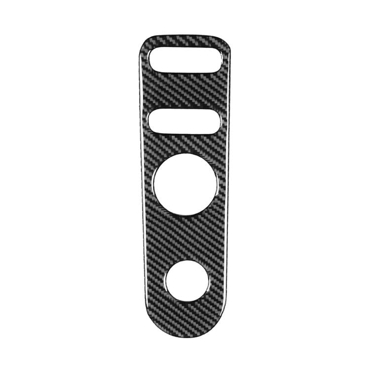 Carbon Fiber Car Rear Mirror Adjustment Panel B Decorative Sticker for SEAT Leon 2005-2012, Left and Right Driver