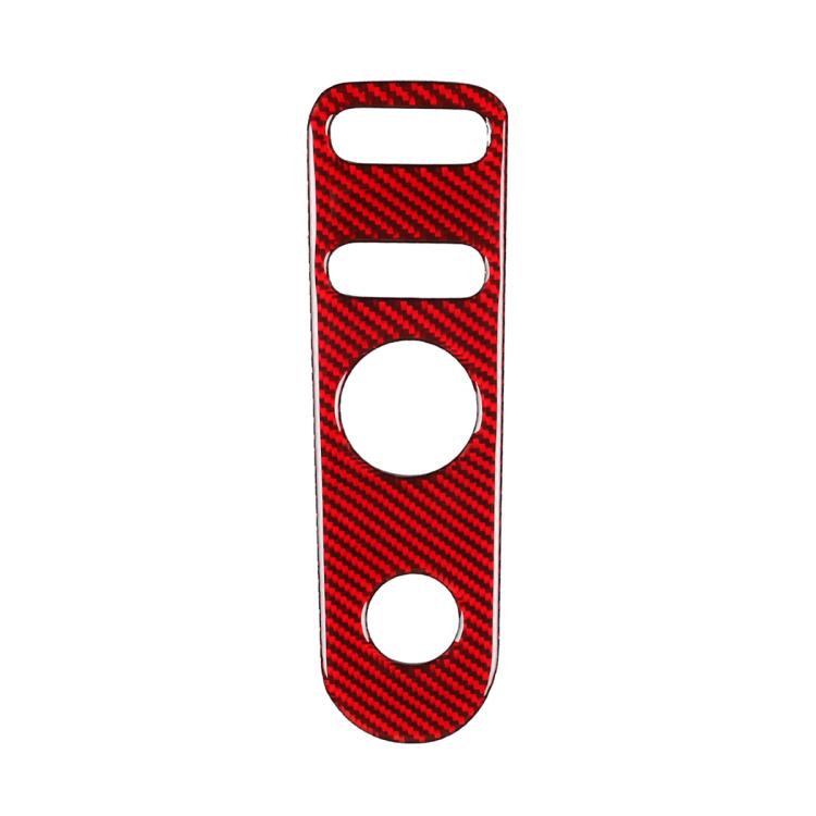Carbon Fiber Car Rear Mirror Adjustment Panel B Decorative Sticker for SEAT Leon 2005-2012, Left and Right Driver