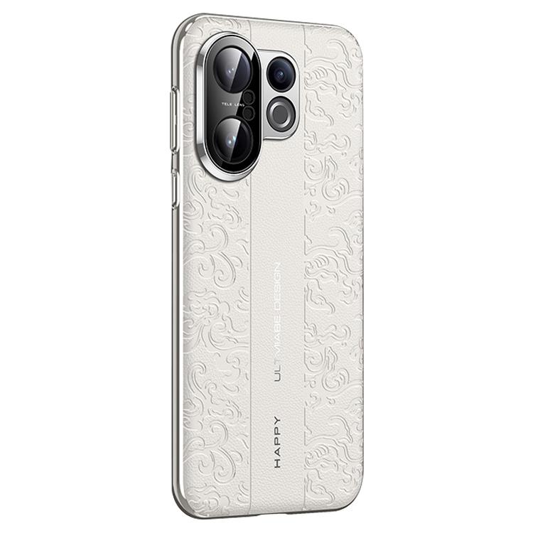 For vivo S30 Pro mini Cloud Dragon Pattern Plain Leather PC Phone Case