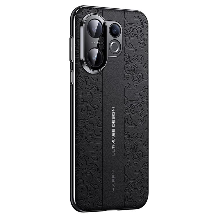 For vivo S30 Pro mini Cloud Dragon Pattern Plain Leather PC Phone Case