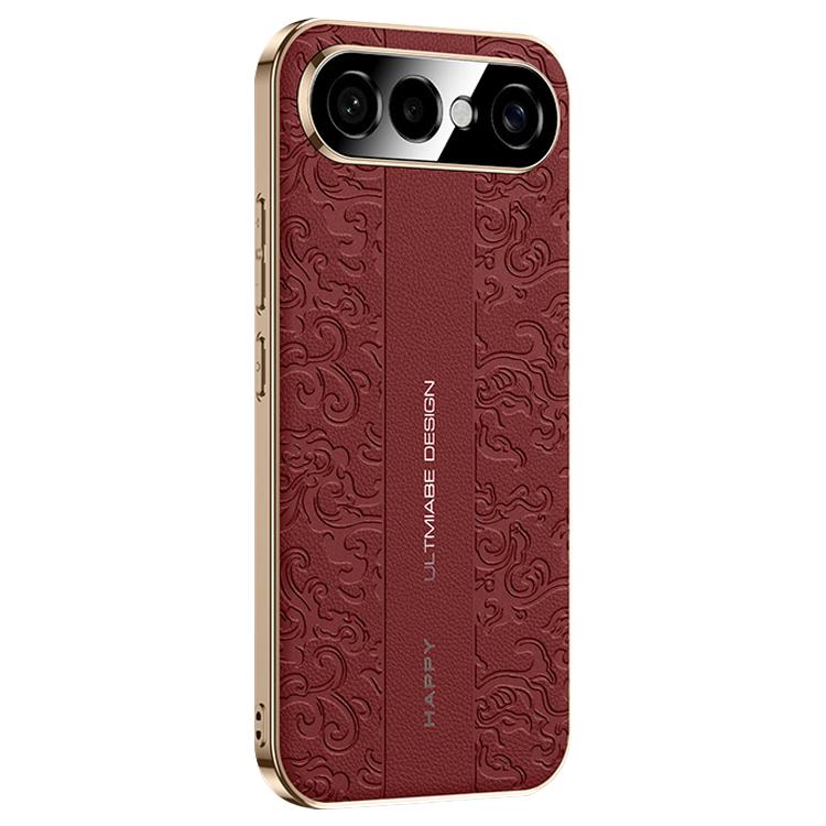 For vivo S50 Pro mini 5G Cloud Dragon Pattern Plain Leather PC Phone Case