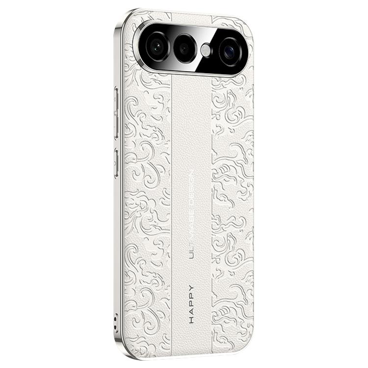 For vivo S50 Pro mini 5G Cloud Dragon Pattern Plain Leather PC Phone Case