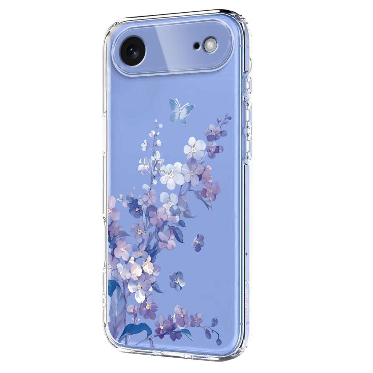 For iPhone Air Flower Pattern Painted TPU Phone Case