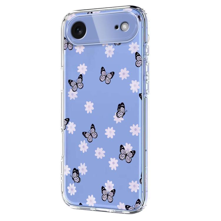 For iPhone Air Flower Pattern Painted TPU Phone Case