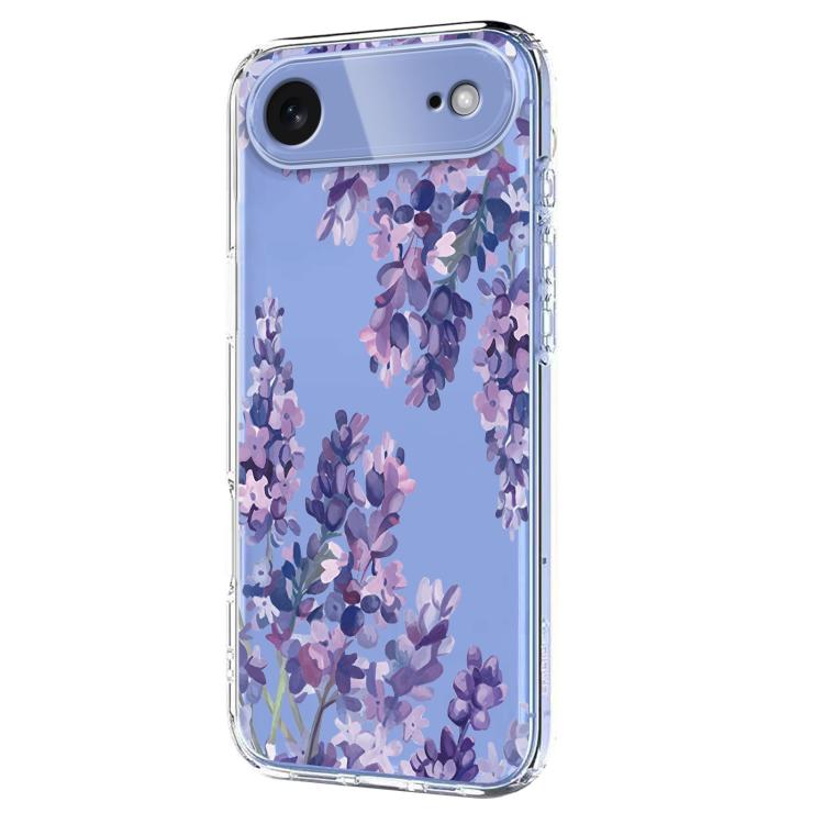 For iPhone Air Flower Pattern Painted TPU Phone Case