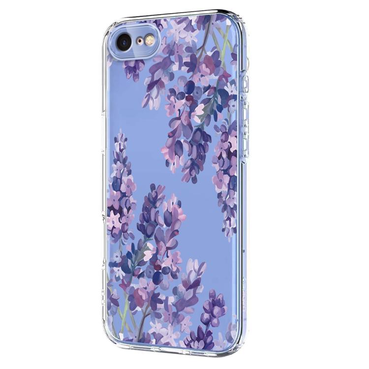For iPhone SE 2022 / 2020 / 8 / 7 Flower Pattern Painted TPU Phone Case