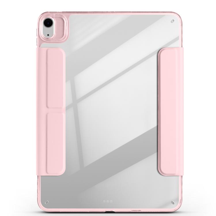For iPad Air 11 2026 / 2025 / 2024 Magnetic Detachable Dual-Clasp Acrylic Deformation Leather Tablet Case