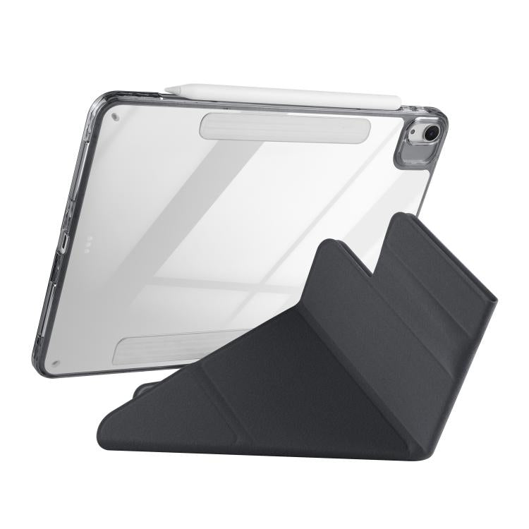 For iPad Air 11 2026 / 2025 / 2024 Magnetic Detachable Dual-Clasp Acrylic Deformation Leather Tablet Case