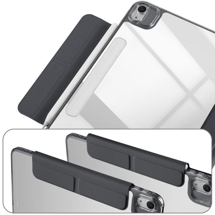 For iPad Air 11 2026 / 2025 / 2024 Magnetic Detachable Dual-Clasp Acrylic Deformation Leather Tablet Case