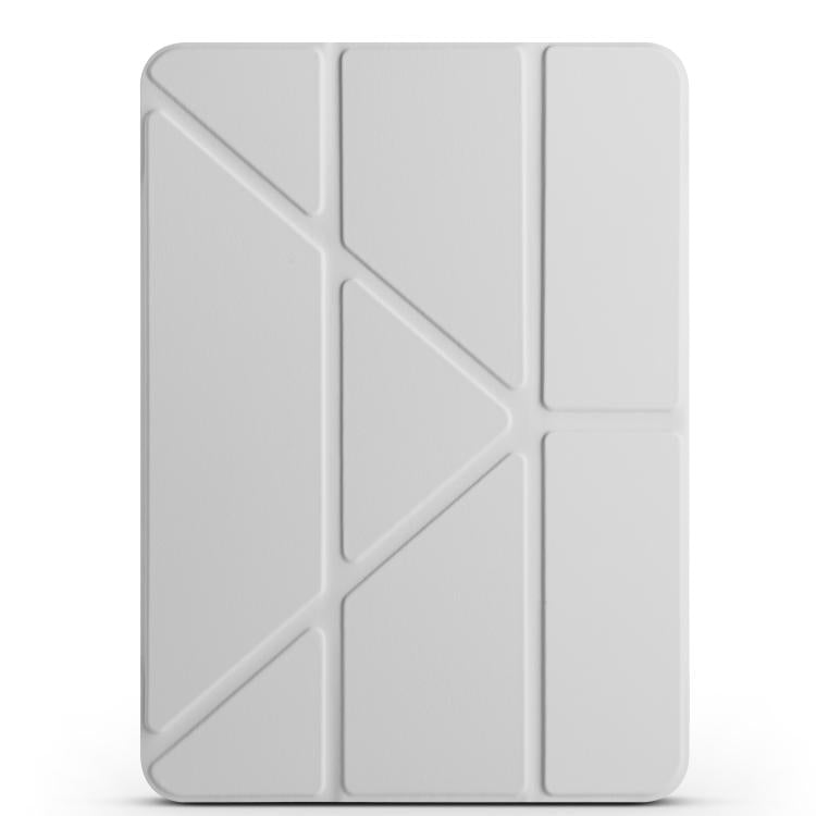 For iPad Air 11 2026 / 2025 / 2024 Magnetic Detachable Dual-Clasp Acrylic Deformation Leather Tablet Case