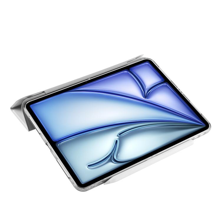 For iPad Air 11 2026 / 2025 / 2024 Magnetic Detachable Dual-Clasp Acrylic Deformation Leather Tablet Case