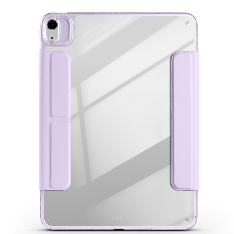 For iPad Air 11 2026 / 2025 / 2024 Magnetic Detachable Dual-Clasp Acrylic Deformation Leather Tablet Case