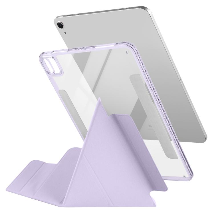 For iPad Air 11 2026 / 2025 / 2024 Magnetic Detachable Dual-Clasp Acrylic Deformation Leather Tablet Case