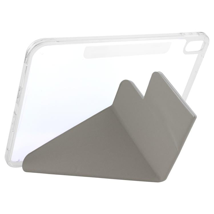 For iPad 2022 / 2025 Magnetic Detachable Dual-Clasp Acrylic Deformation Leather Tablet Case