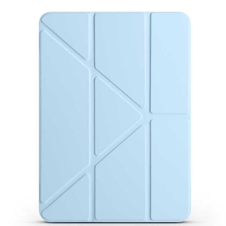 For iPad Air 13 2026 / 2025 / 2024 Magnetic Detachable Dual-Clasp Acrylic Deformation Leather Tablet Case