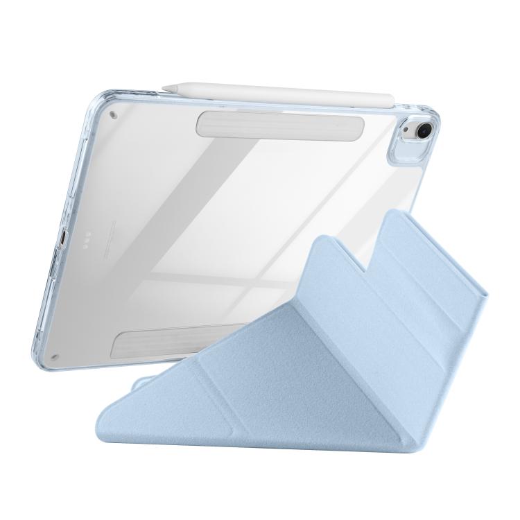 For iPad Air 13 2026 / 2025 / 2024 Magnetic Detachable Dual-Clasp Acrylic Deformation Leather Tablet Case