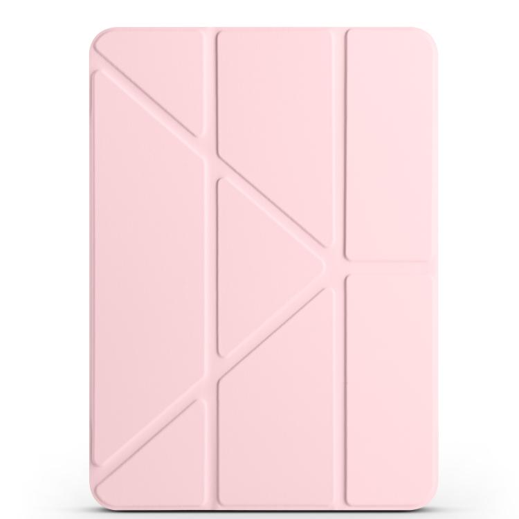 For iPad Air 13 2026 / 2025 / 2024 Magnetic Detachable Dual-Clasp Acrylic Deformation Leather Tablet Case
