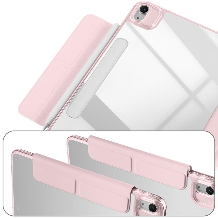 For iPad Air 13 2026 / 2025 / 2024 Magnetic Detachable Dual-Clasp Acrylic Deformation Leather Tablet Case