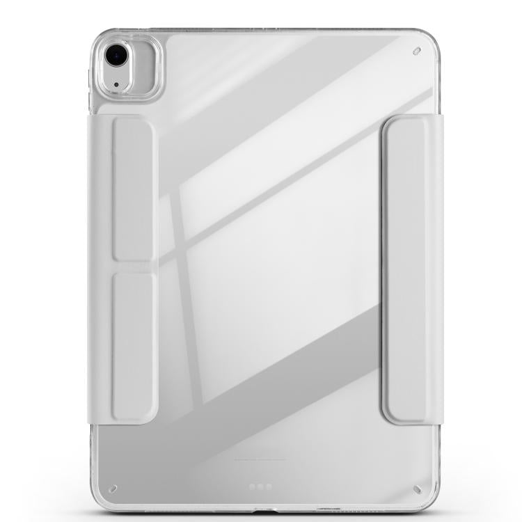 For iPad Air 13 2026 / 2025 / 2024 Magnetic Detachable Dual-Clasp Acrylic Deformation Leather Tablet Case