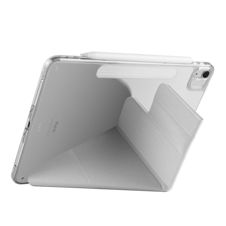 For iPad Air 13 2026 / 2025 / 2024 Magnetic Detachable Dual-Clasp Acrylic Deformation Leather Tablet Case