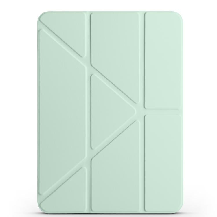 For iPad Air 13 2026 / 2025 / 2024 Magnetic Detachable Dual-Clasp Acrylic Deformation Leather Tablet Case