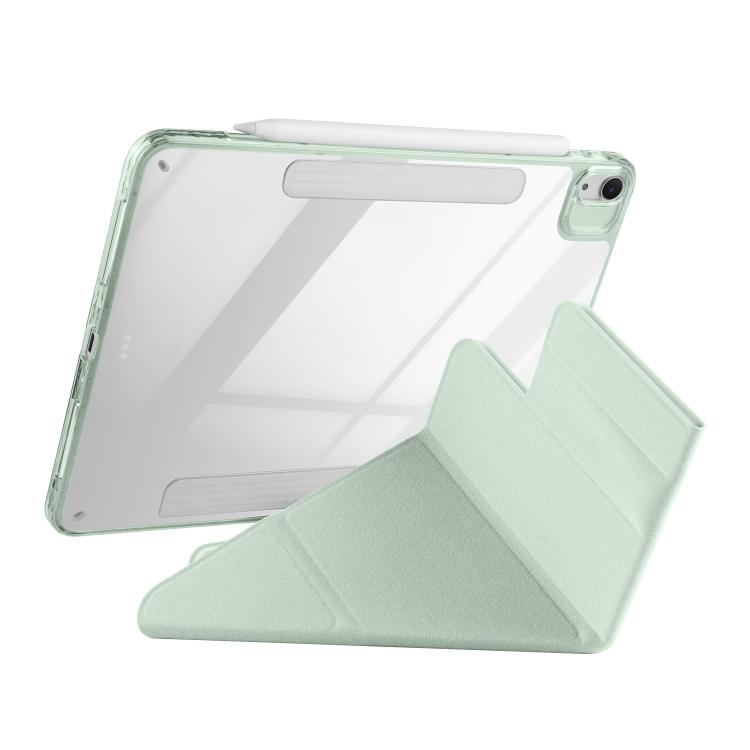 For iPad Air 13 2026 / 2025 / 2024 Magnetic Detachable Dual-Clasp Acrylic Deformation Leather Tablet Case