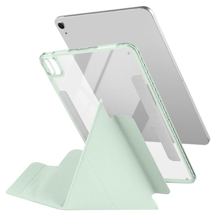For iPad Air 13 2026 / 2025 / 2024 Magnetic Detachable Dual-Clasp Acrylic Deformation Leather Tablet Case
