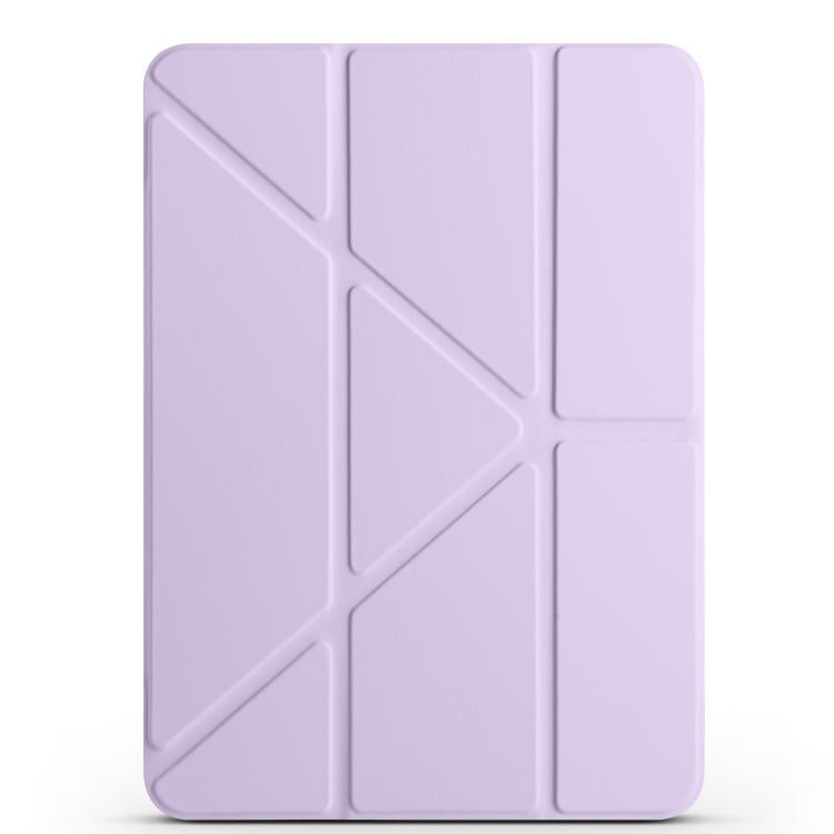 For iPad Air 13 2026 / 2025 / 2024 Magnetic Detachable Dual-Clasp Acrylic Deformation Leather Tablet Case