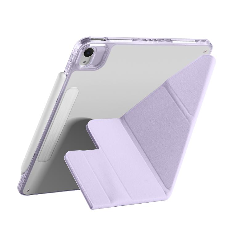 For iPad Air 13 2026 / 2025 / 2024 Magnetic Detachable Dual-Clasp Acrylic Deformation Leather Tablet Case
