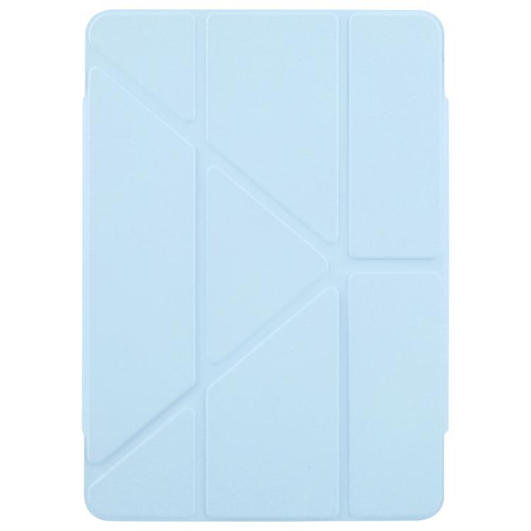 For iPad Air 2 / 1 / 9.7 2018 / 2017 Magnetic Detachable Dual-Clasp Acrylic Deformation Leather Tablet Case