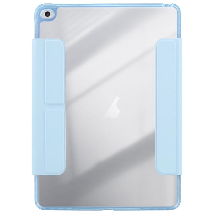 For iPad Air 2 / 1 / 9.7 2018 / 2017 Magnetic Detachable Dual-Clasp Acrylic Deformation Leather Tablet Case