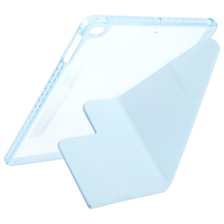 For iPad Air 2 / 1 / 9.7 2018 / 2017 Magnetic Detachable Dual-Clasp Acrylic Deformation Leather Tablet Case