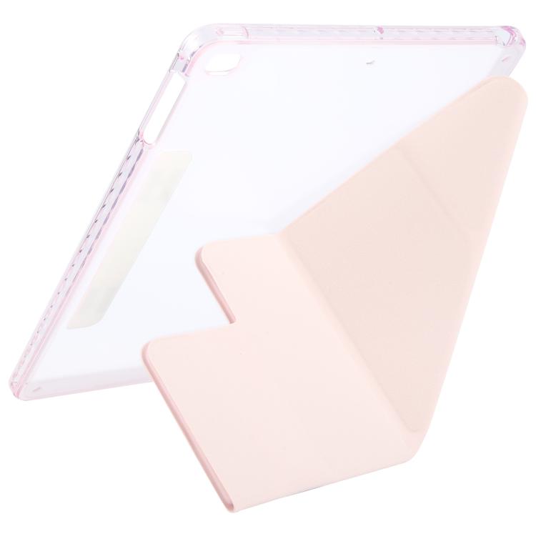 For iPad Air 2 / 1 / 9.7 2018 / 2017 Magnetic Detachable Dual-Clasp Acrylic Deformation Leather Tablet Case