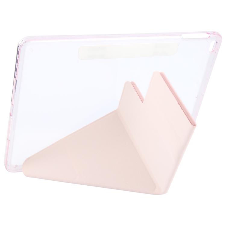 For iPad Air 2 / 1 / 9.7 2018 / 2017 Magnetic Detachable Dual-Clasp Acrylic Deformation Leather Tablet Case