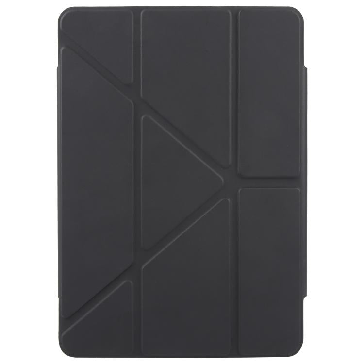 For iPad Air 2 / 1 / 9.7 2018 / 2017 Magnetic Detachable Dual-Clasp Acrylic Deformation Leather Tablet Case