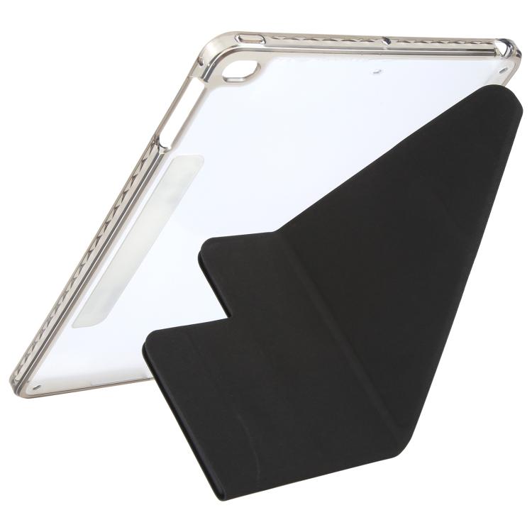 For iPad Air 2 / 1 / 9.7 2018 / 2017 Magnetic Detachable Dual-Clasp Acrylic Deformation Leather Tablet Case