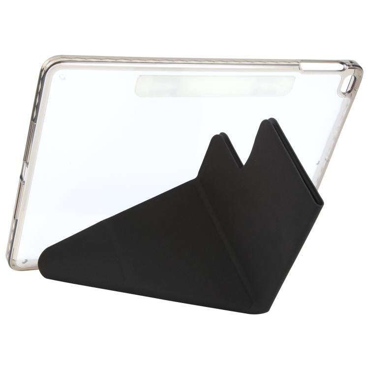 For iPad Air 2 / 1 / 9.7 2018 / 2017 Magnetic Detachable Dual-Clasp Acrylic Deformation Leather Tablet Case