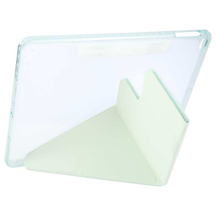 For iPad Air 2 / 1 / 9.7 2018 / 2017 Magnetic Detachable Dual-Clasp Acrylic Deformation Leather Tablet Case