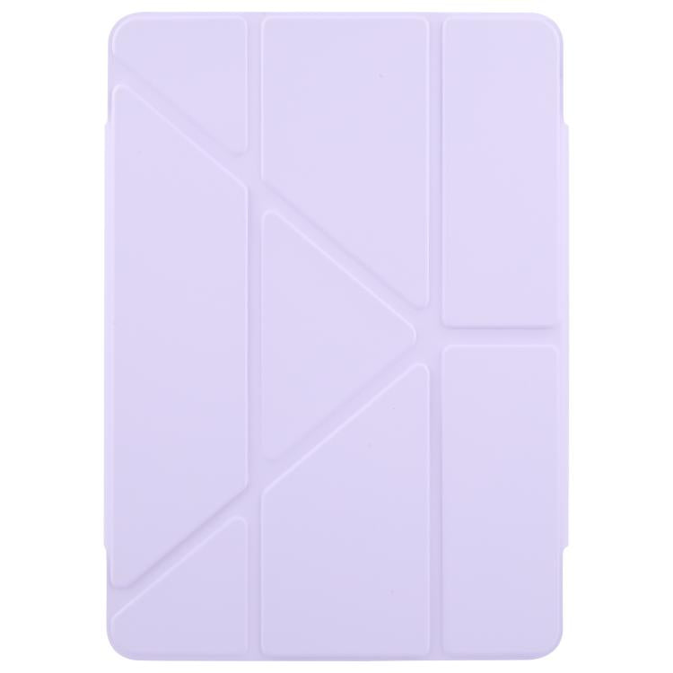 For iPad Air 2 / 1 / 9.7 2018 / 2017 Magnetic Detachable Dual-Clasp Acrylic Deformation Leather Tablet Case