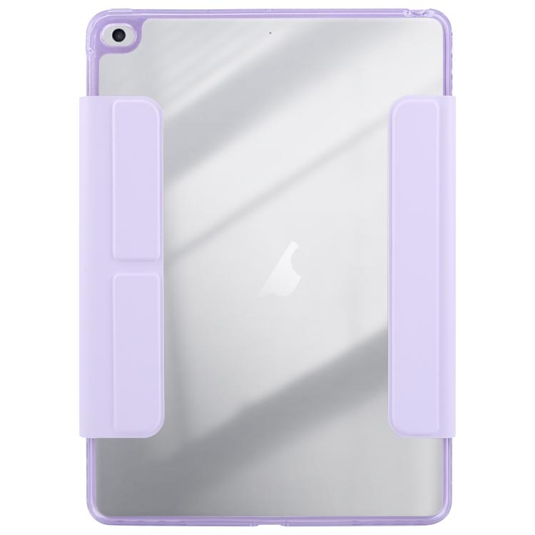 For iPad Air 2 / 1 / 9.7 2018 / 2017 Magnetic Detachable Dual-Clasp Acrylic Deformation Leather Tablet Case