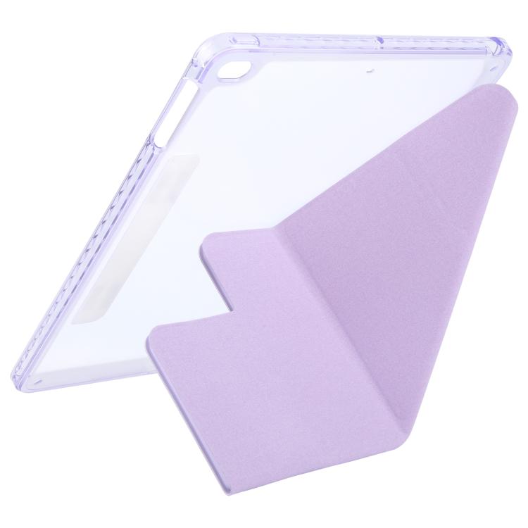For iPad Air 2 / 1 / 9.7 2018 / 2017 Magnetic Detachable Dual-Clasp Acrylic Deformation Leather Tablet Case
