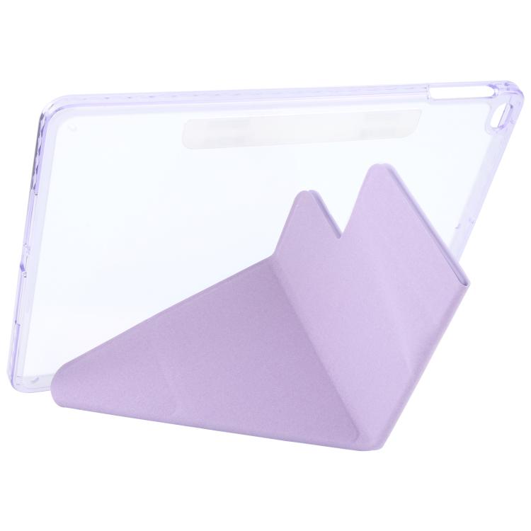 For iPad Air 2 / 1 / 9.7 2018 / 2017 Magnetic Detachable Dual-Clasp Acrylic Deformation Leather Tablet Case