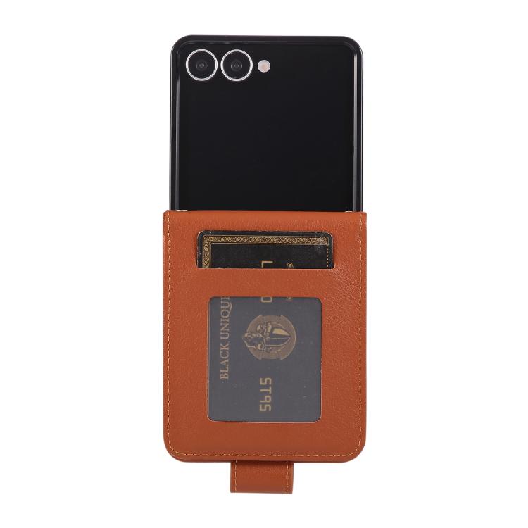 For Samsung Galaxy Z Flip7 5G 3-Card Slots Multifunctional Leather Phone Case