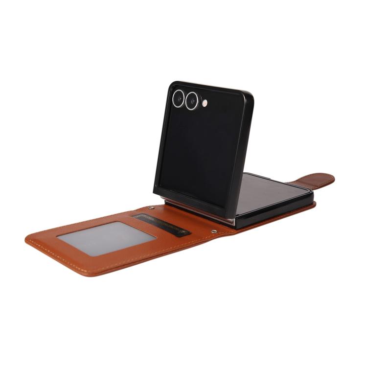 For Samsung Galaxy Z Flip7 5G 3-Card Slots Multifunctional Leather Phone Case