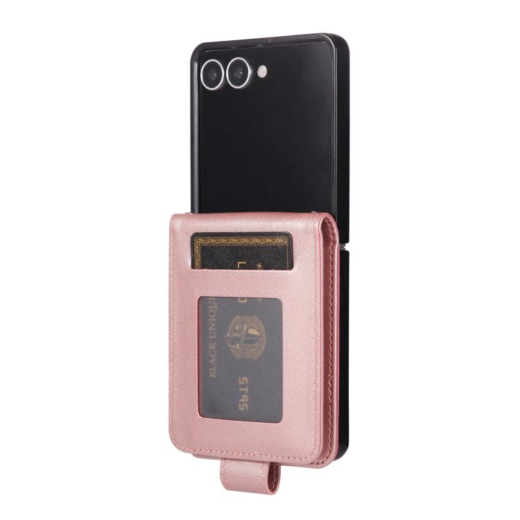 For Samsung Galaxy Z Flip7 5G 3-Card Slots Multifunctional Leather Phone Case