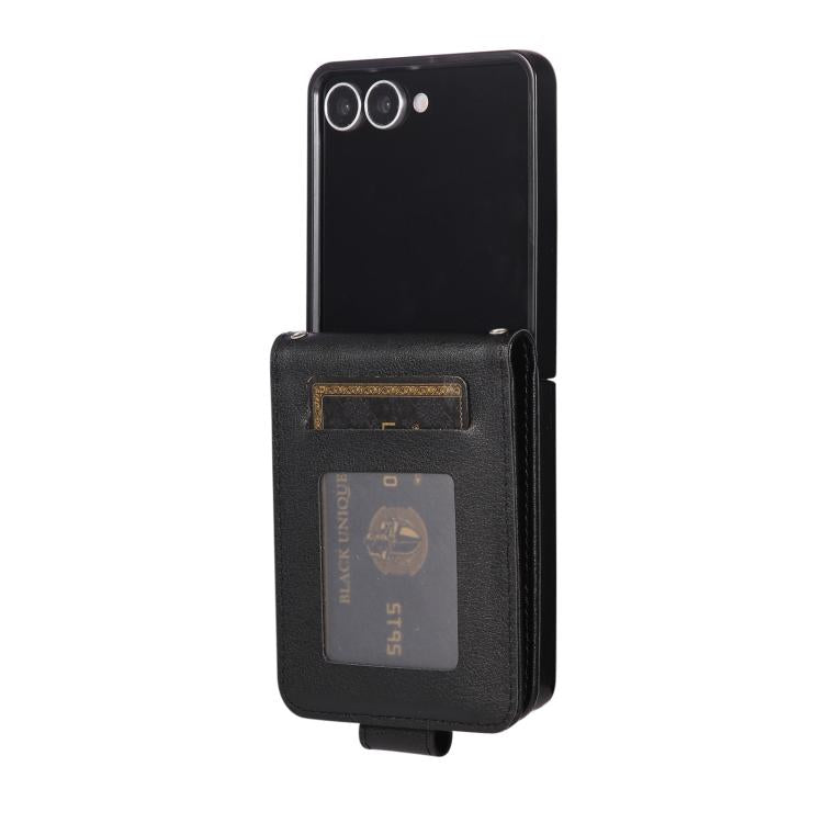 For Samsung Galaxy Z Flip7 5G 3-Card Slots Multifunctional Leather Phone Case