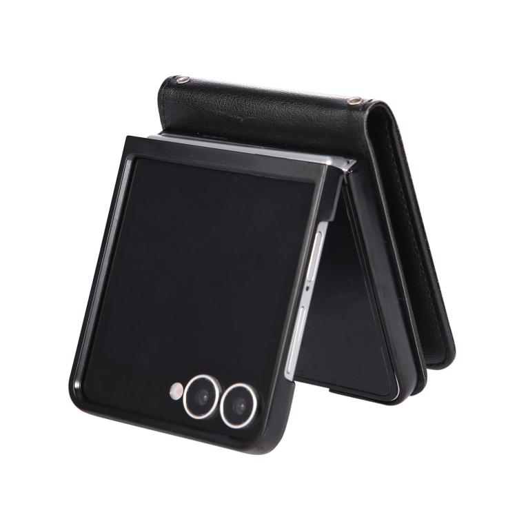 For Samsung Galaxy Z Flip7 5G 3-Card Slots Multifunctional Leather Phone Case