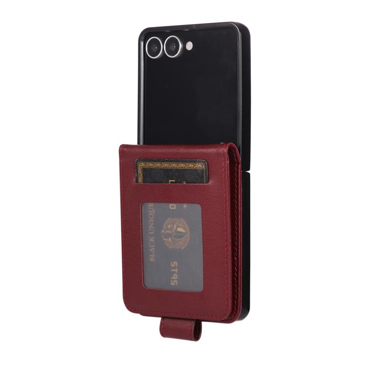 For Samsung Galaxy Z Flip7 5G 3-Card Slots Multifunctional Leather Phone Case